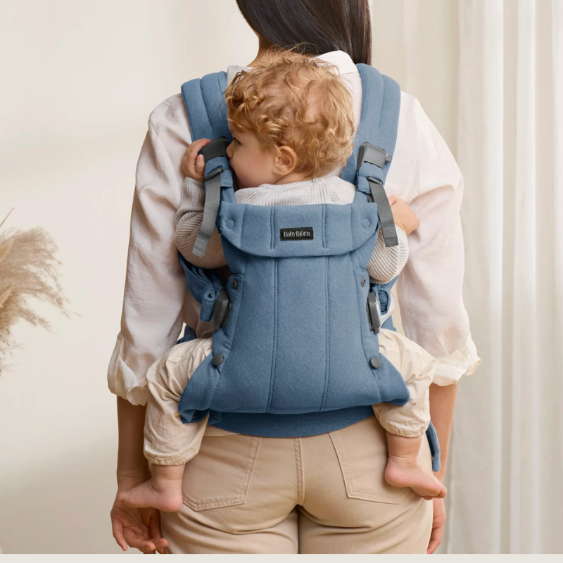 Babybjörn Harmony draagzak - Woven melange blue