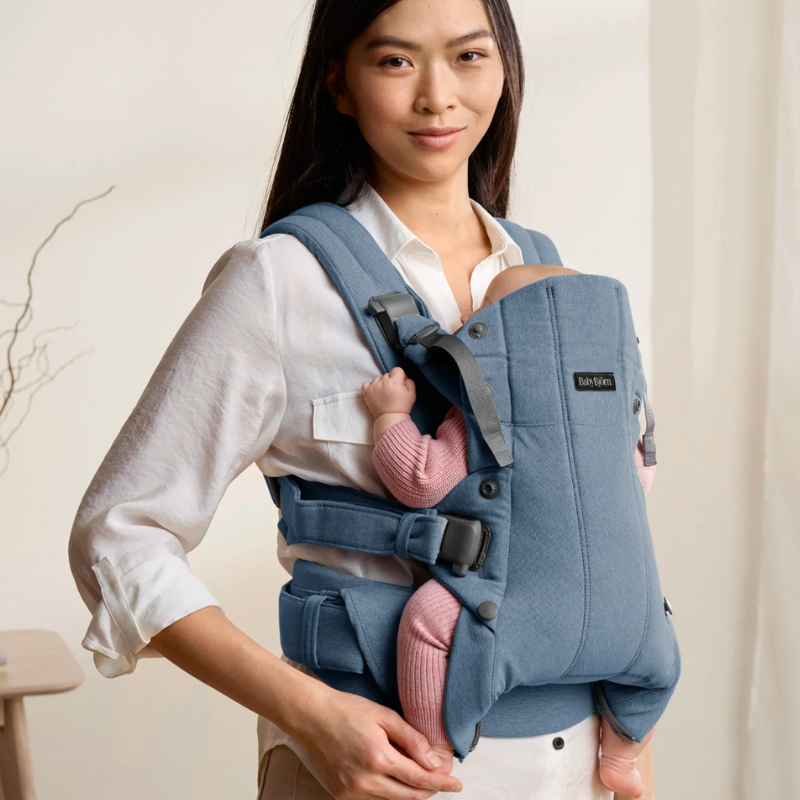 Babybjörn Harmony draagzak - Woven melange blue