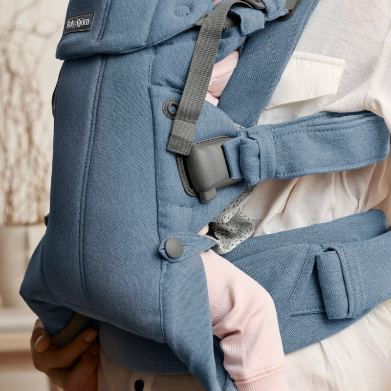Babybjörn Harmony draagzak - Woven melange blue
