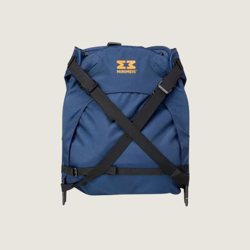 MiniMeis schouderdrager - Blauw/Zwart