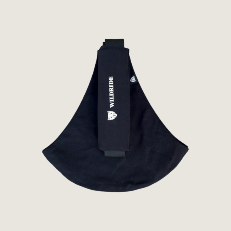 Wildride kinderdrager voor dreumesen en peuters - Ribfluweel zwart - Tiny Library