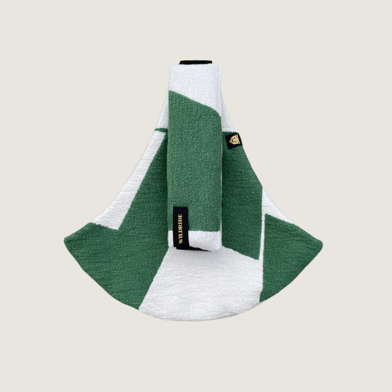 Wildride kinderdrager voor dreumesen en peuters - Grafisch Groen - Tiny Library