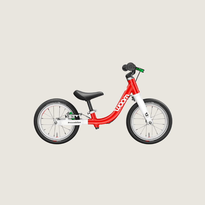 Woom Original 1 loopfiets - Rood - Tiny Library