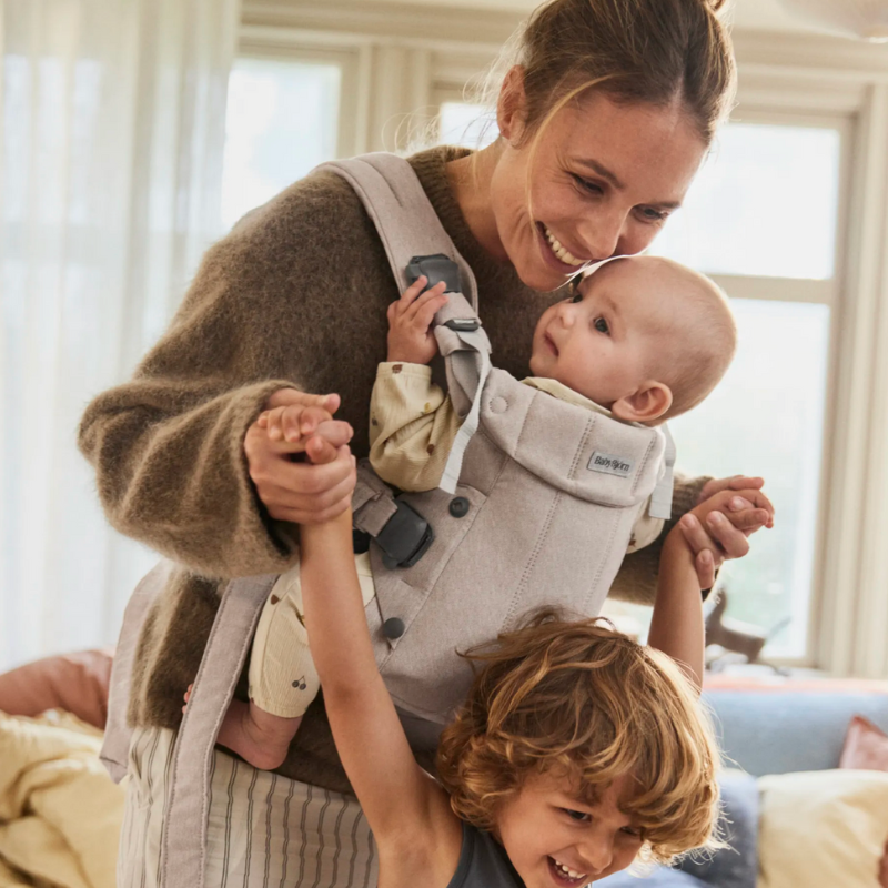 Babybjörn Harmony draagzak - Woven melange light beige