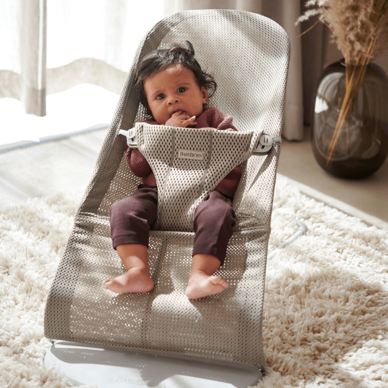Babybjörn wipstoel - Mesh Grijs/Beige