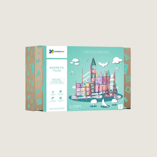 Connetix Tiles Pastel Ball Run Pack knikkerbaan - 106 stuks