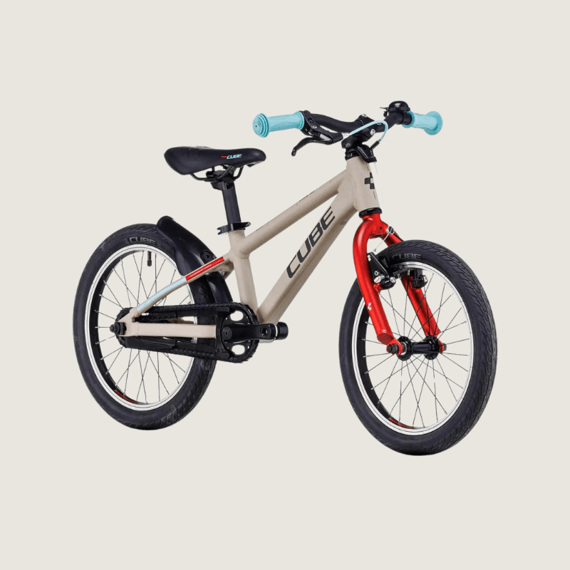 Cubie 160 RT kinderfiets - Grijs/Rood