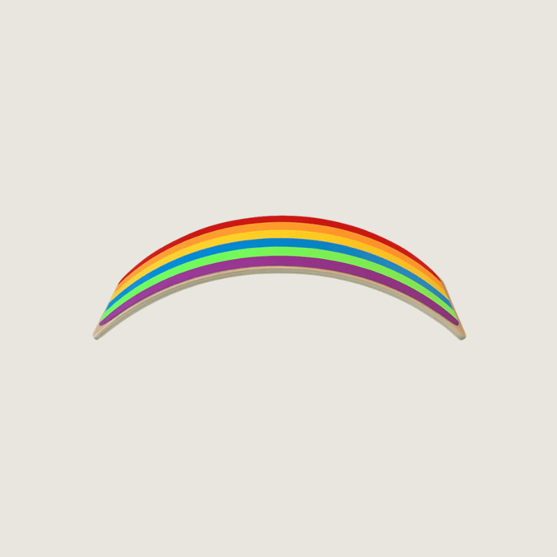 Jindl houten balance board - Regenboog
