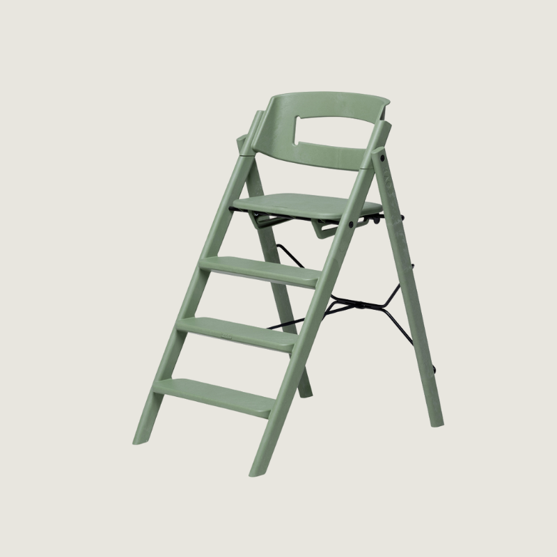 Kaos Klapp 100% gerecycled plastic kinderstoel - Mineral Green
