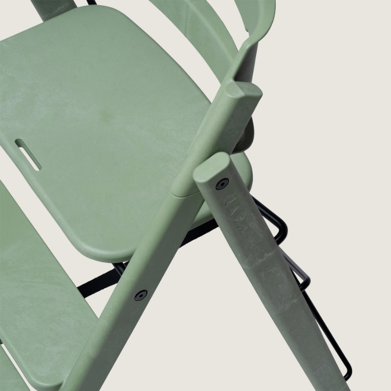 Kaos Klapp 100% gerecycled plastic kinderstoel - Mineral Green