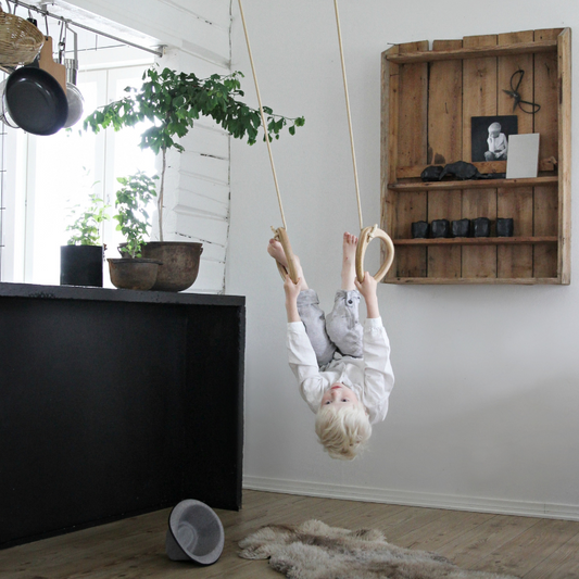 Lillagunga eiken gymnastiek ringen - Beige