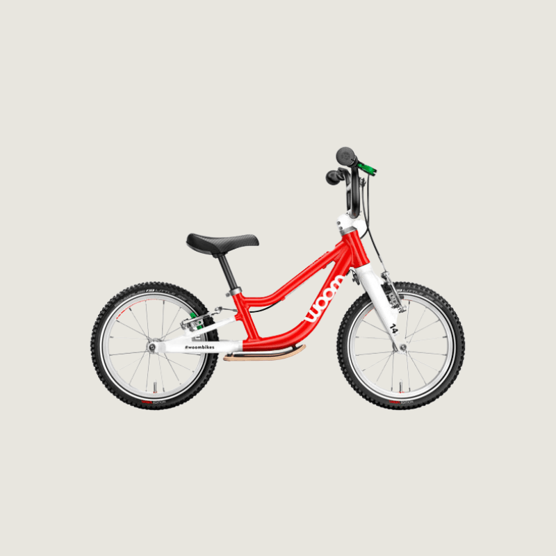 Woom Original 1 PLUS loopfiets - Rood